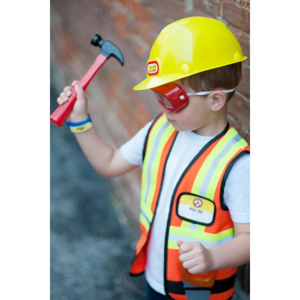 Great Pretenders Construction Worker with Accessories in Garment Bag