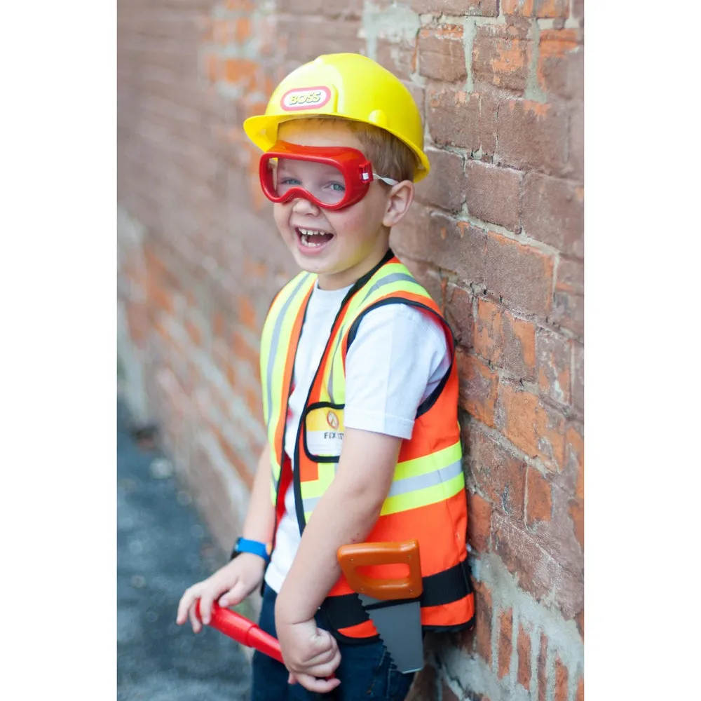 Great Pretenders Construction Worker with Accessories in Garment Bag