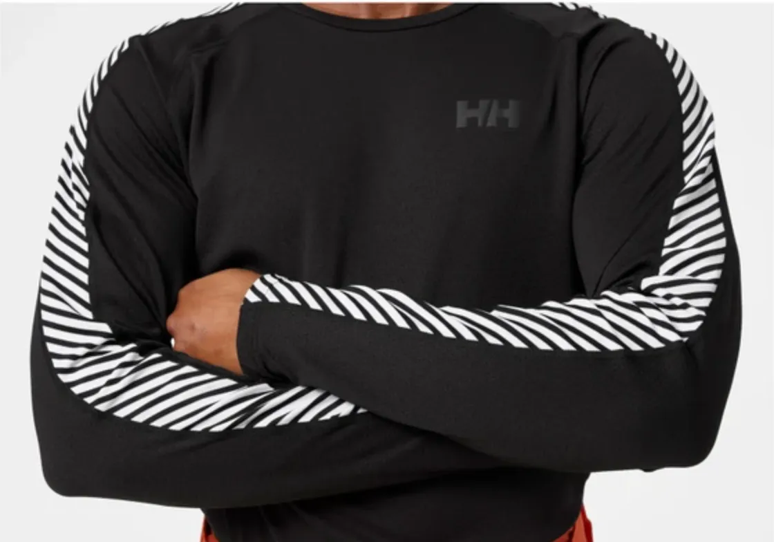 Helly Hansen Men'S Lifa® Active Stripe Crew Base Layer