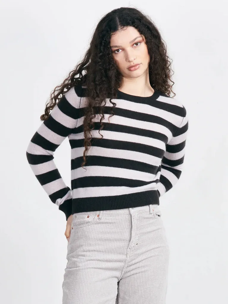 Jumper 1234 Stripe Crew Sweater in Bitter Fog