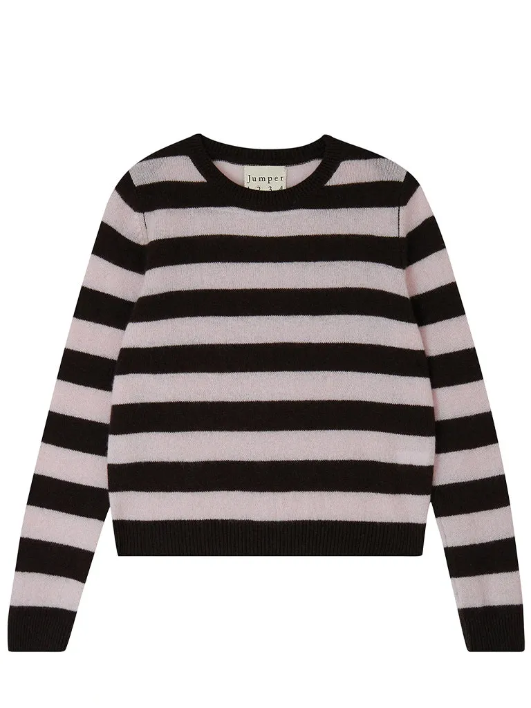 Jumper 1234 Stripe Crew Sweater in Bitter Fog