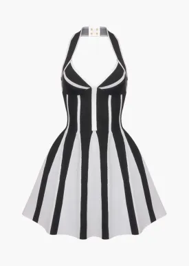 Koralia Striped Halter Dress