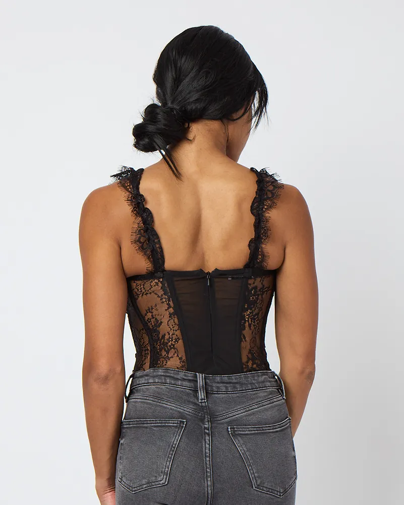 Lace Corset Bodysuit