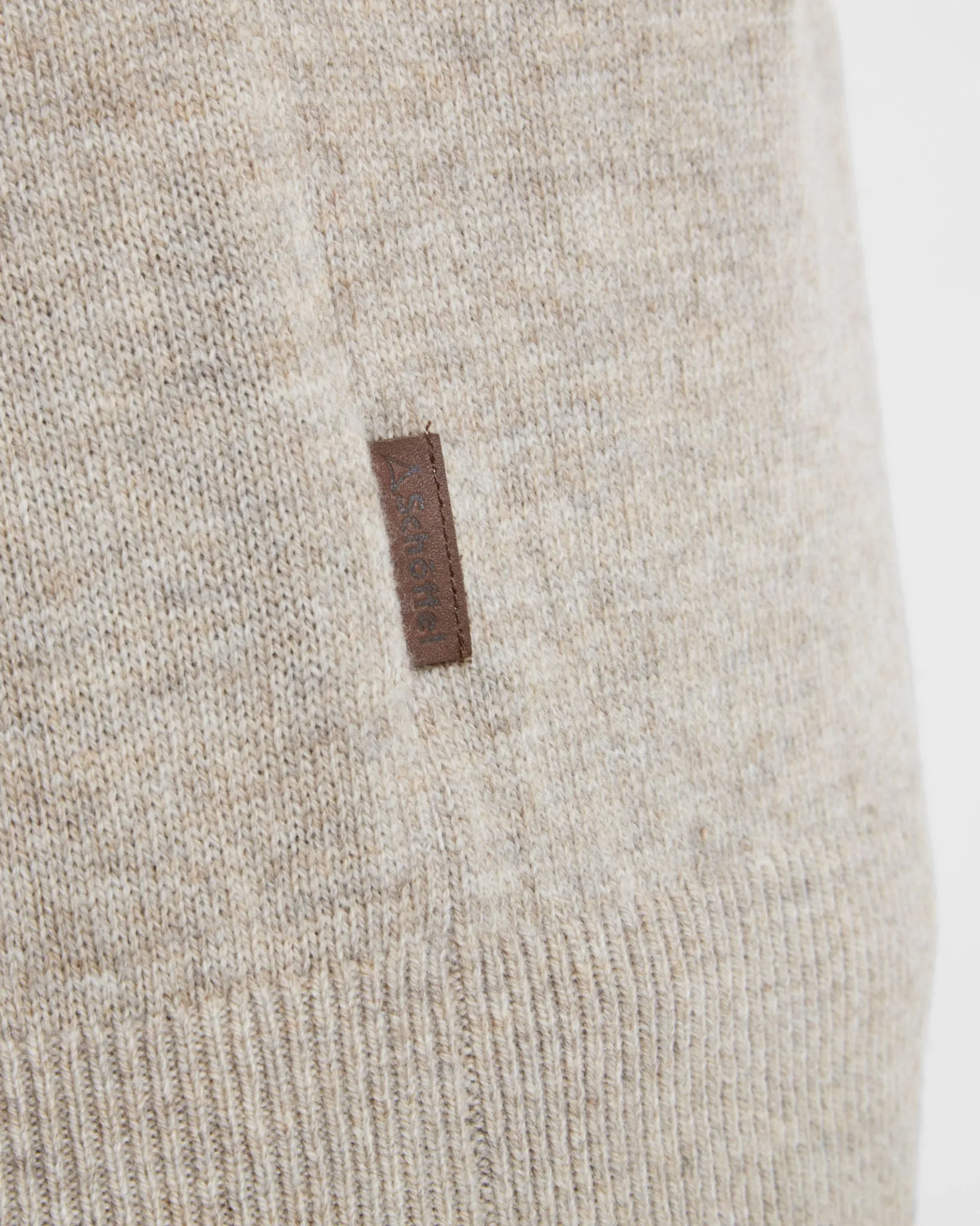 Lambswool 1/4 Zip Jumper - Oat