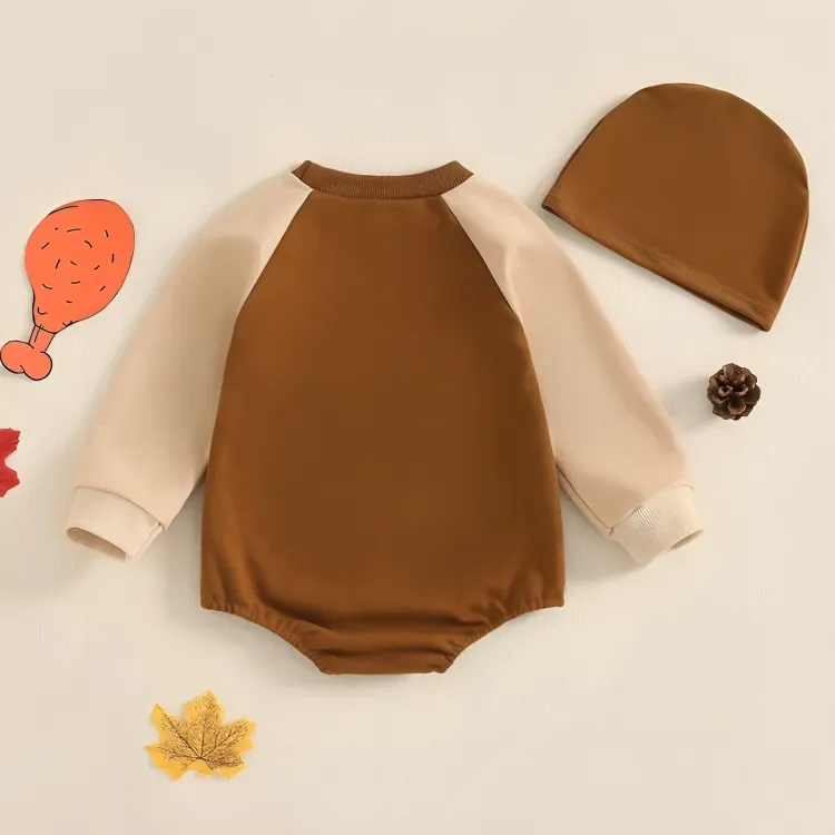 Long Sleeve Thanksgiving Turkey Bodysuit