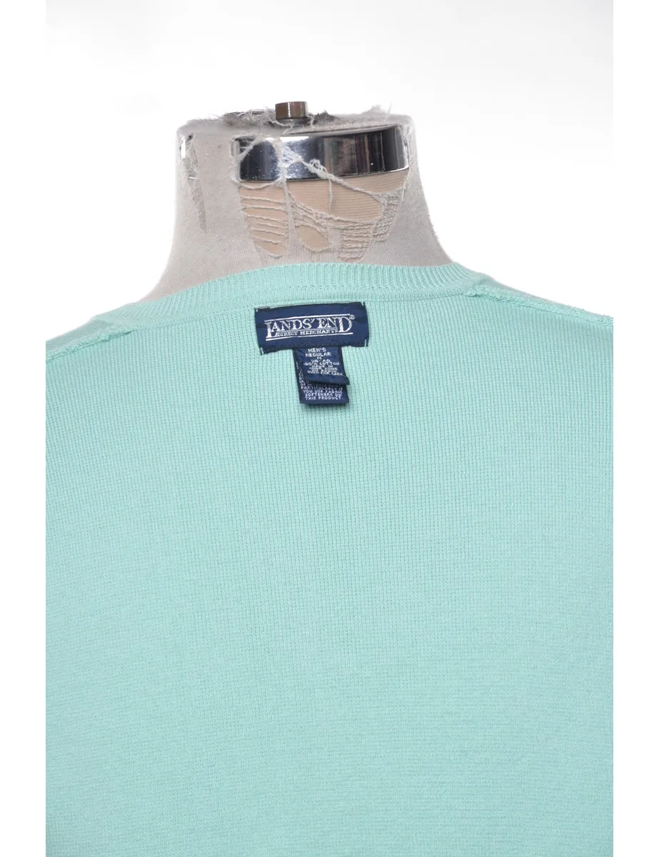 Longsleeved Light Green Jumper - M