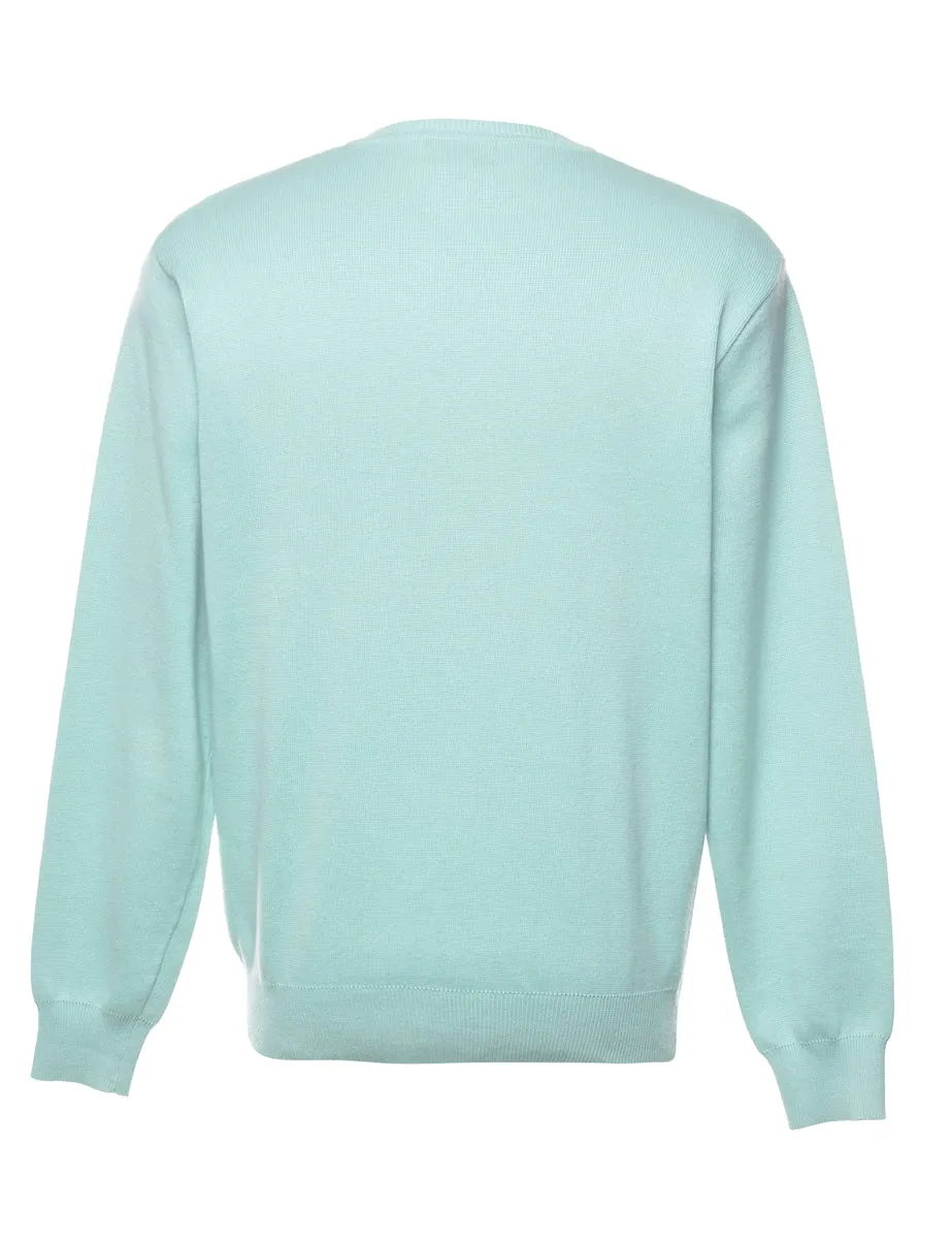 Longsleeved Light Green Jumper - M