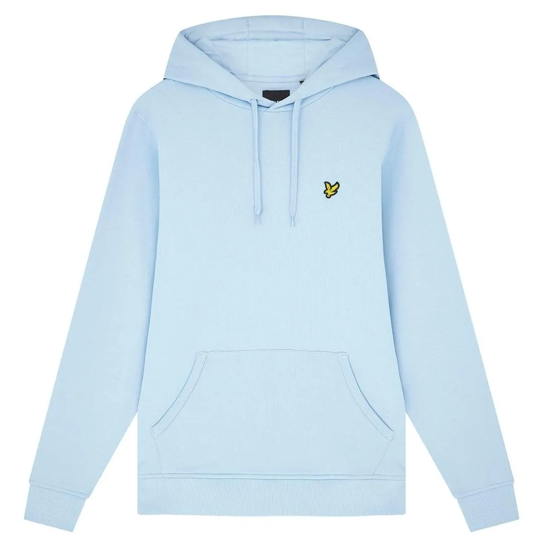 Lyle & Scott Branded Light Blue Pull-over Hoodie