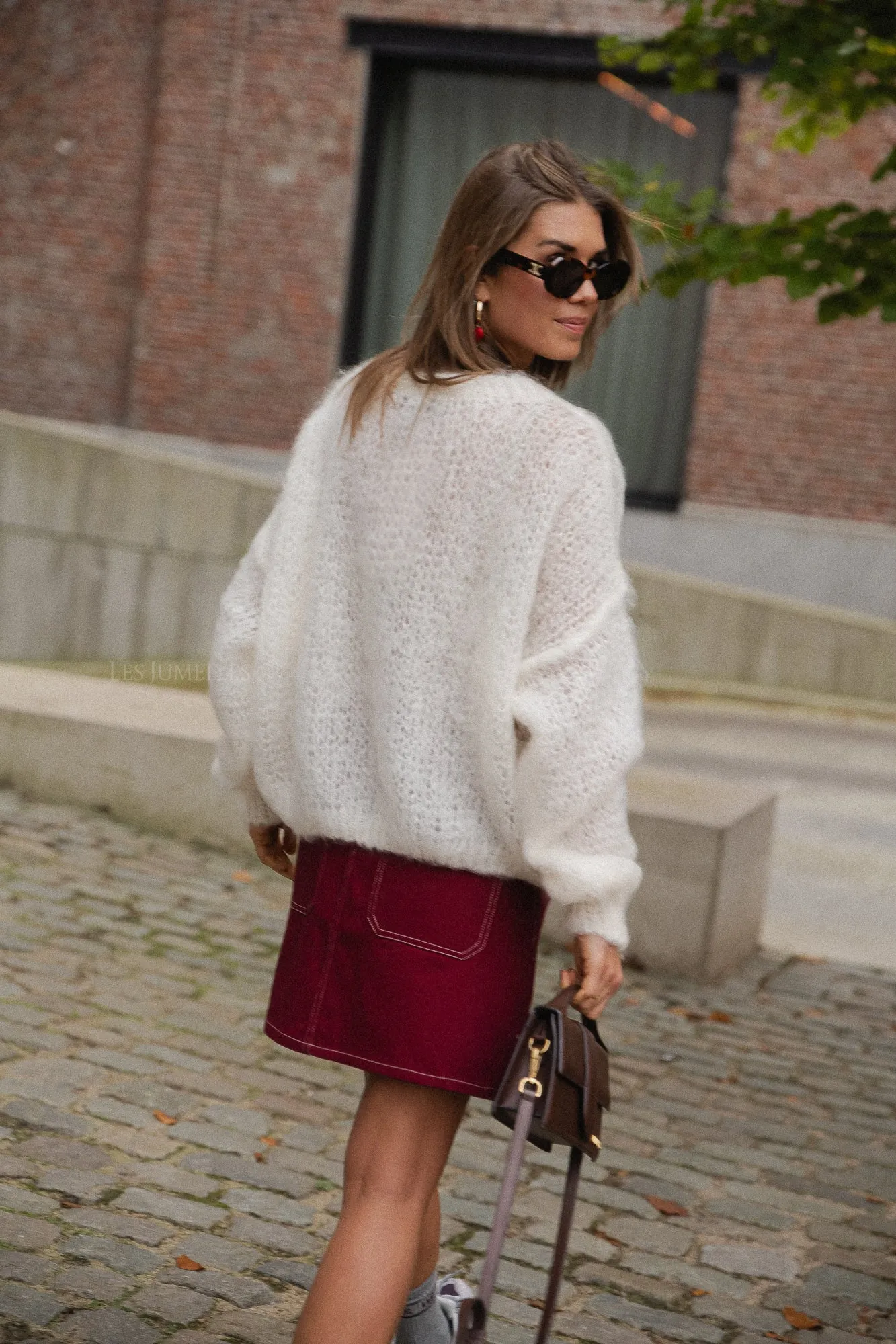 Madison mohair jumper ecru