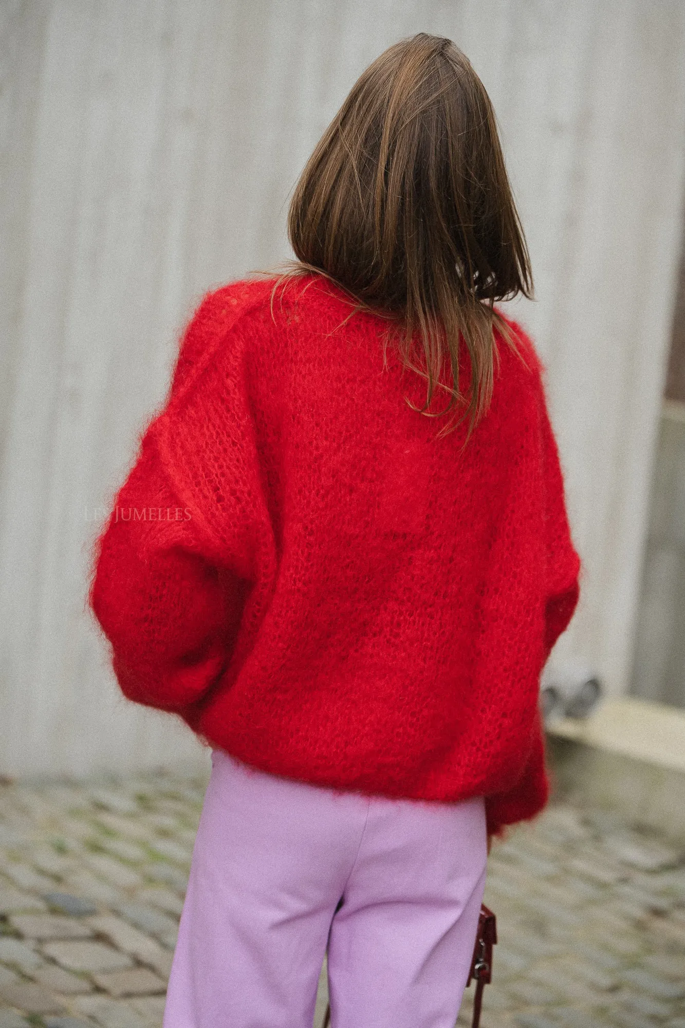 Madison mohair jumper red