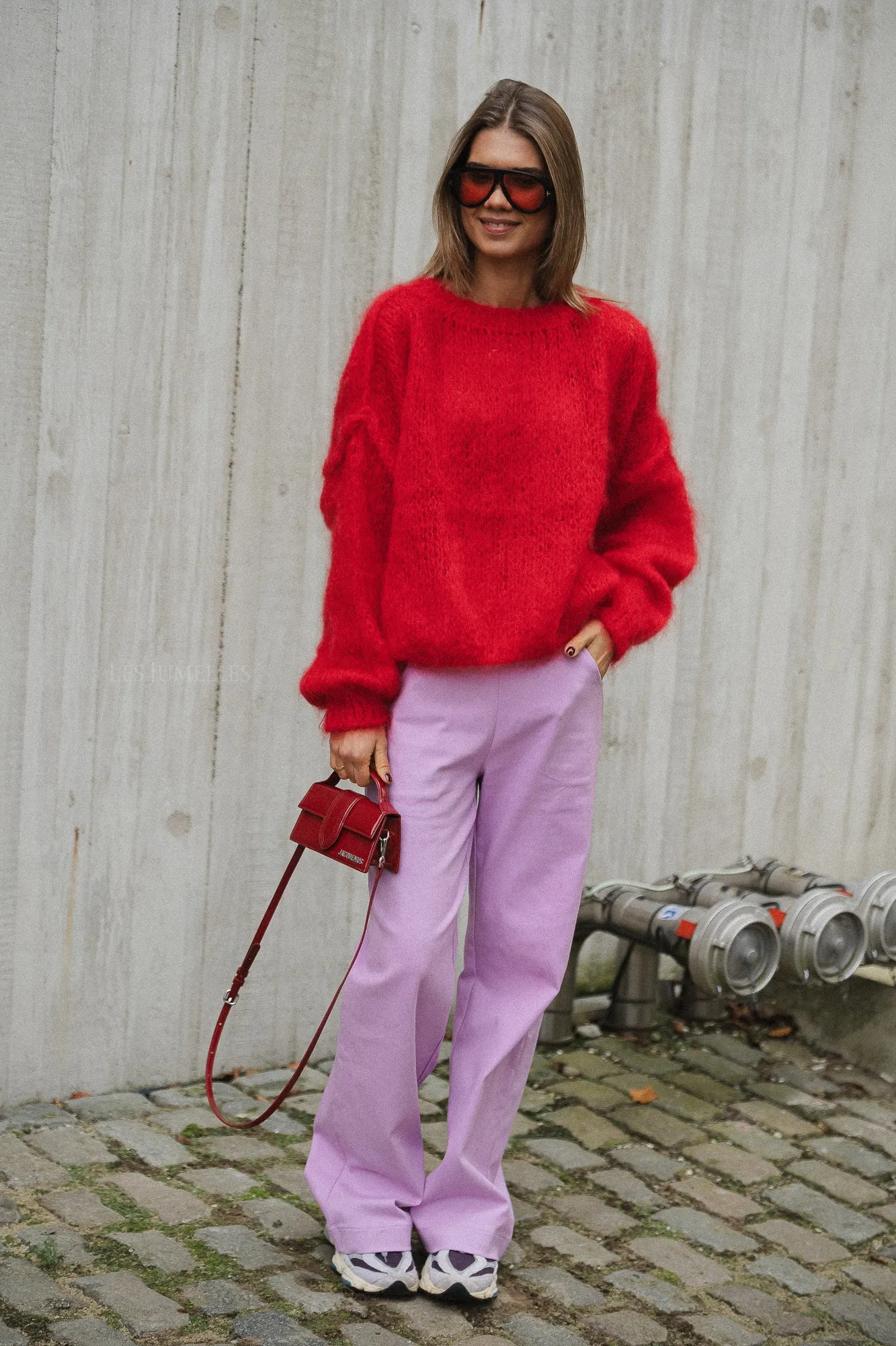 Madison mohair jumper red