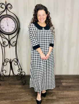 Mary Sue Houndstooth Dress