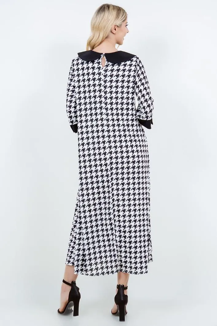 Mary Sue Houndstooth Dress