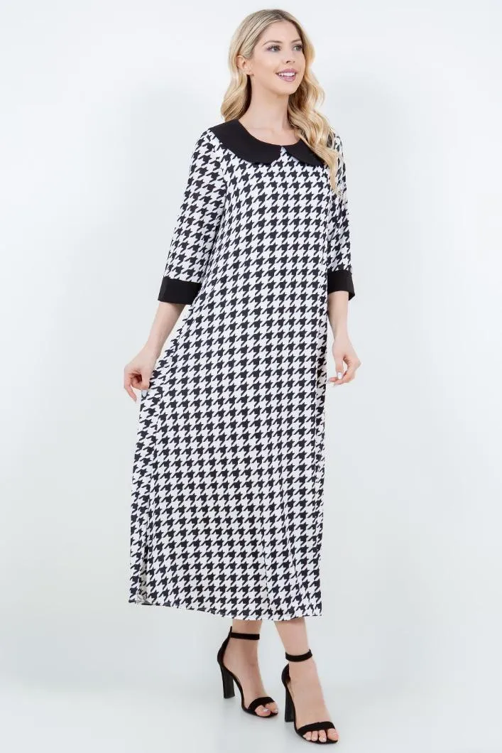 Mary Sue Houndstooth Dress