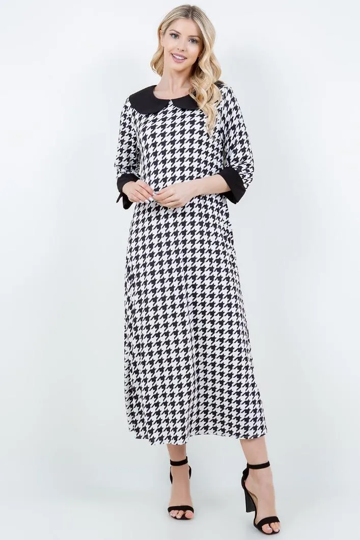 Mary Sue Houndstooth Dress