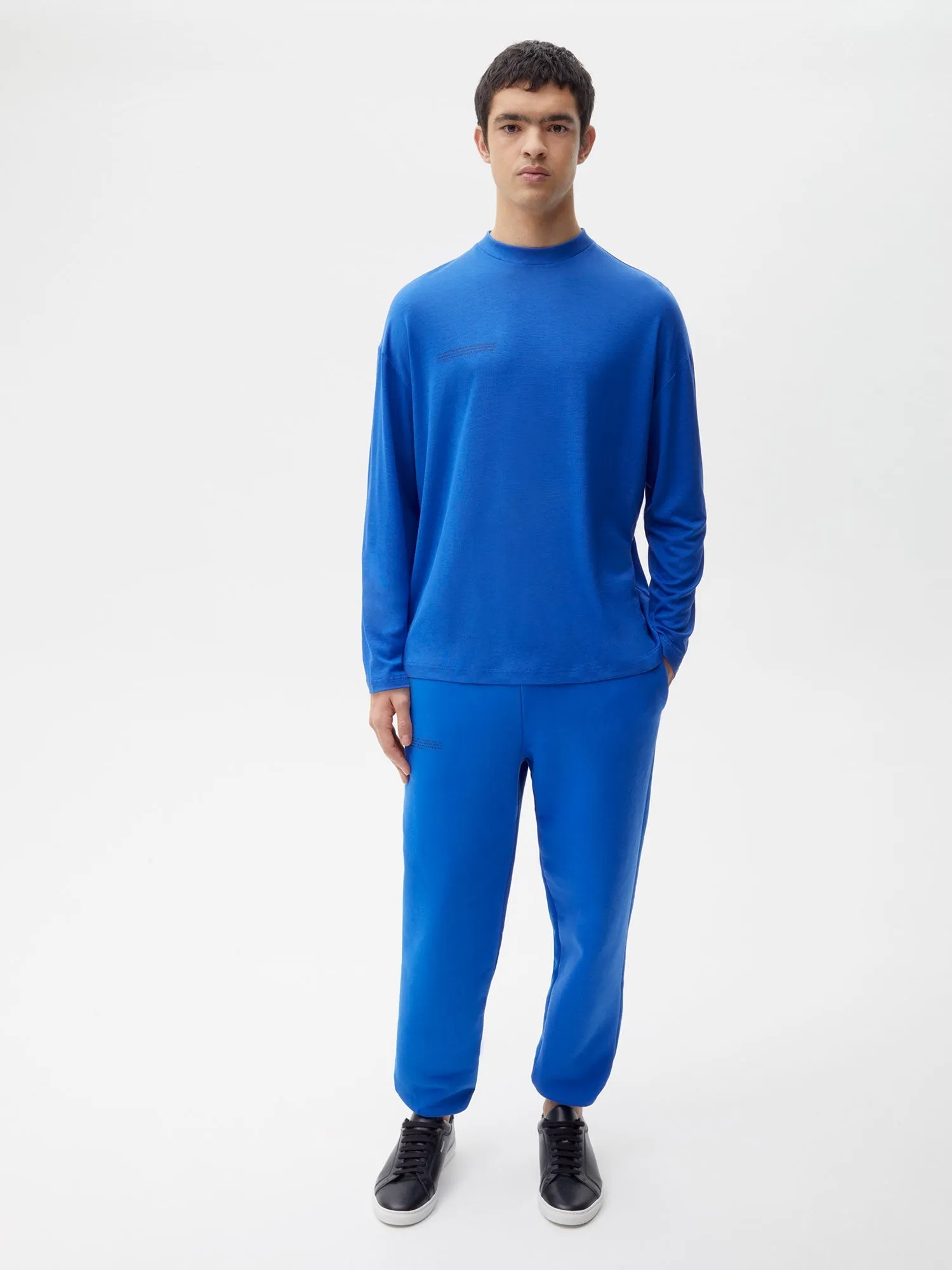 Men C-FIBER™ Pure Long Sleeve T-shirt—cobalt blue