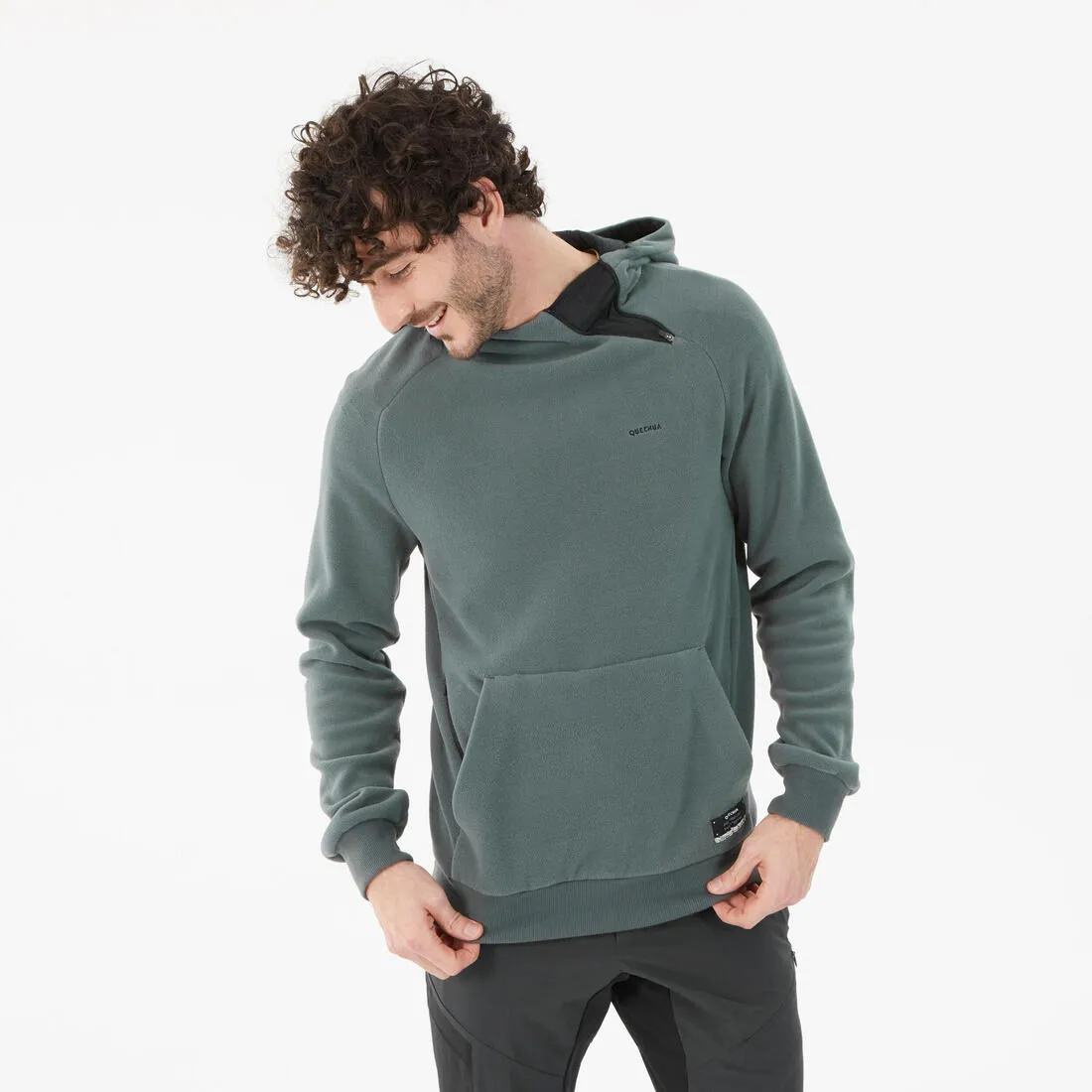 Men’s Hiking Hooded Fleece Sweatshirt - MH100