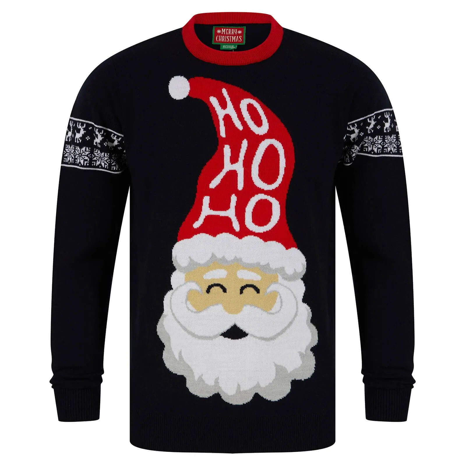 Mens Ho Ho Ho Santa Festive Christmas Jumper