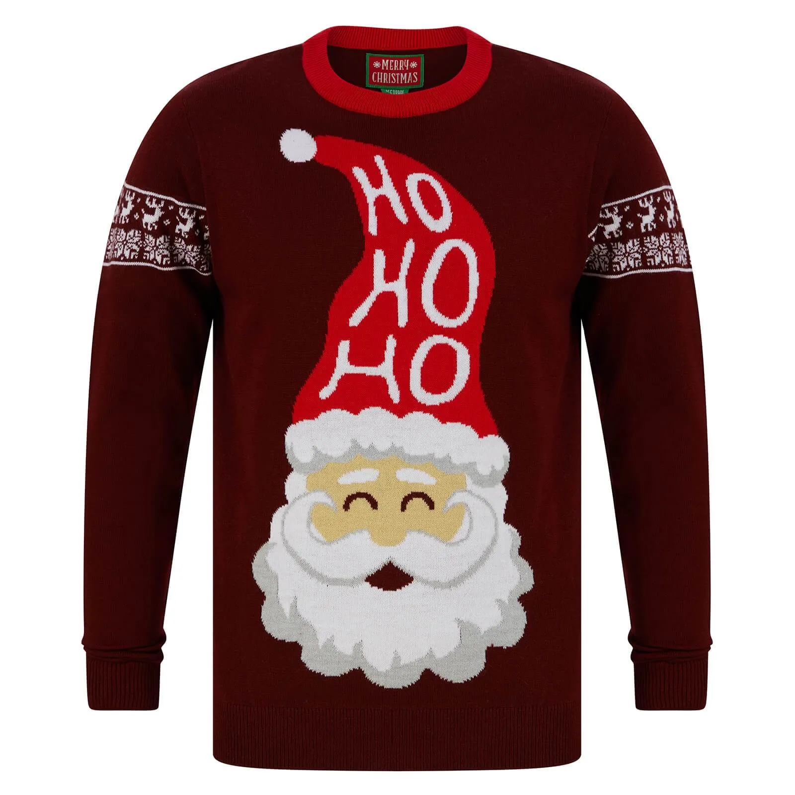 Mens Ho Ho Ho Santa Festive Christmas Jumper