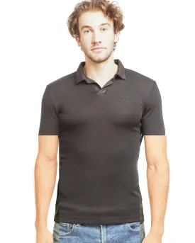 Men's Pure Merino Wool POLO Short Sleeve - Grey