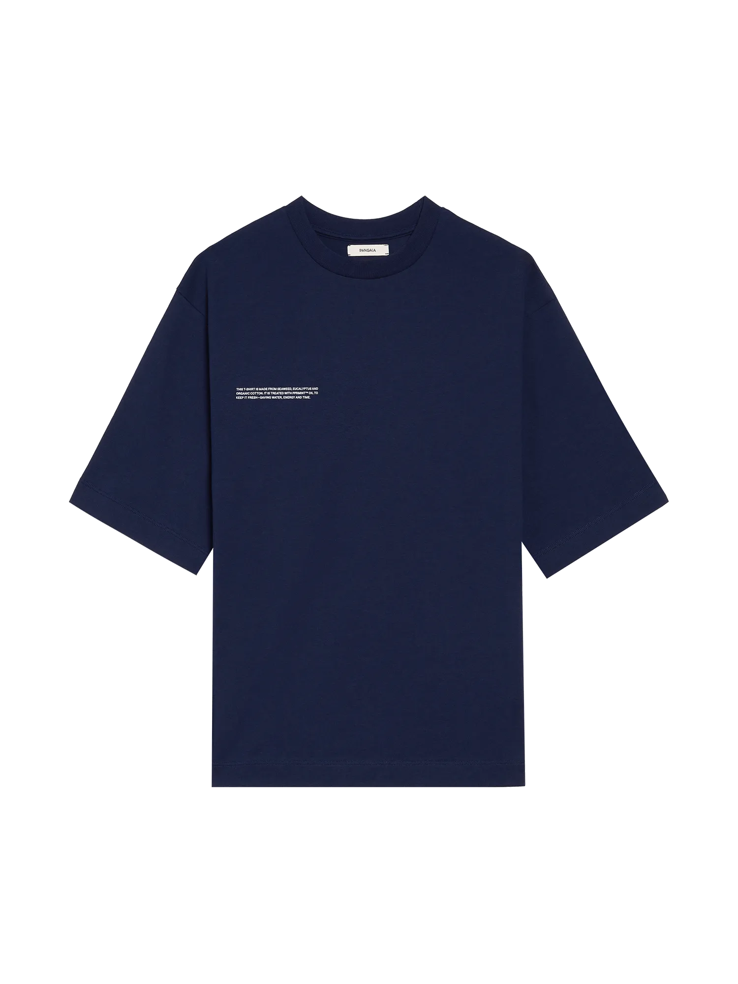 Mens Relaxed Fit Cotton T-shirt with C-FIBER™—navy blue