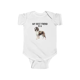 My Best Friend is a Springer Spaniel- Spaniel - Baby Outfit - Baby Shower Gift -Dog Nursery - Hunting Baby - Dog