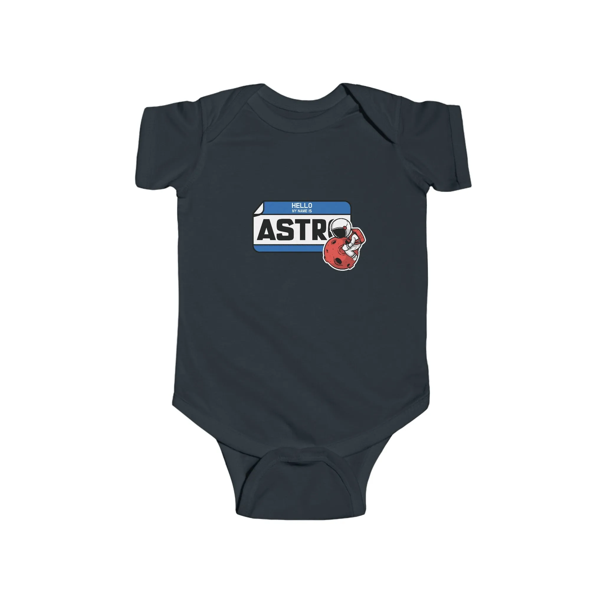 My Name Is Astro Sticker Astronaut Bodysuit