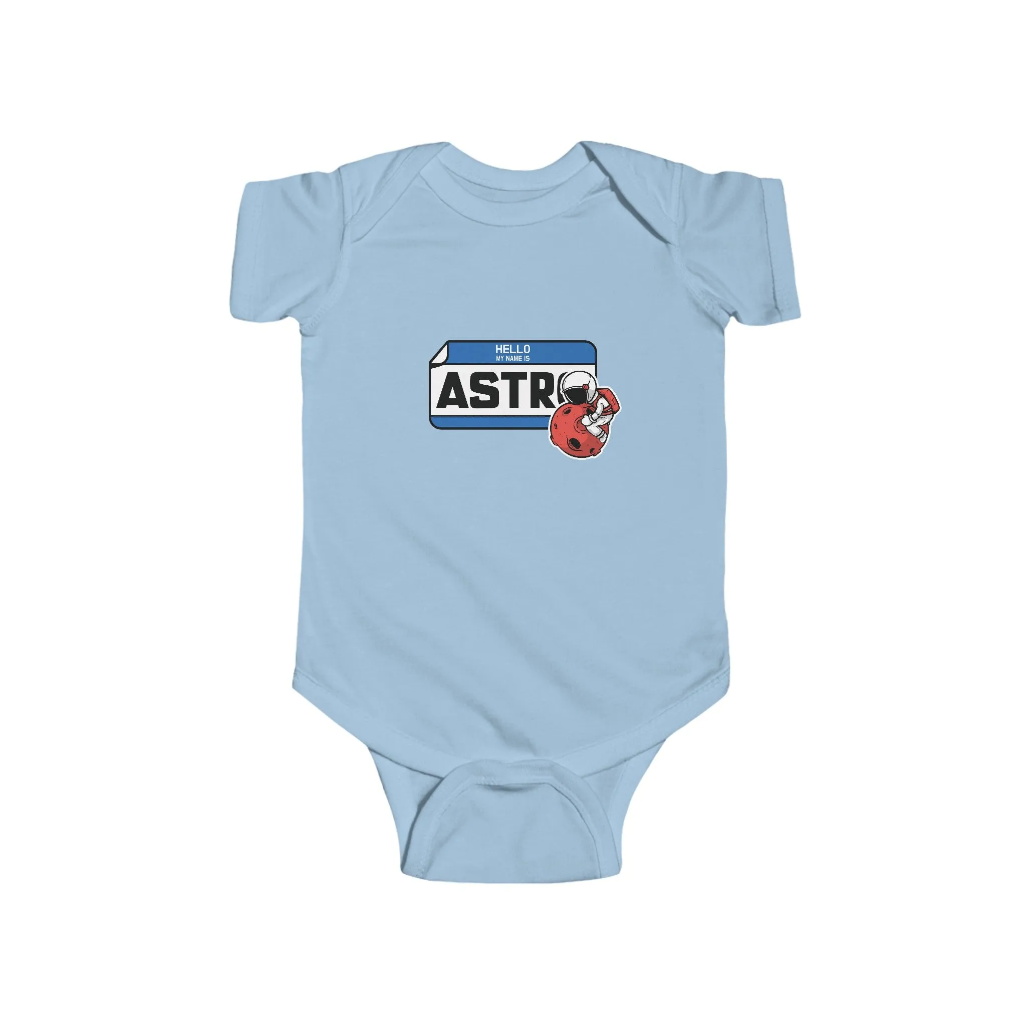 My Name Is Astro Sticker Astronaut Bodysuit