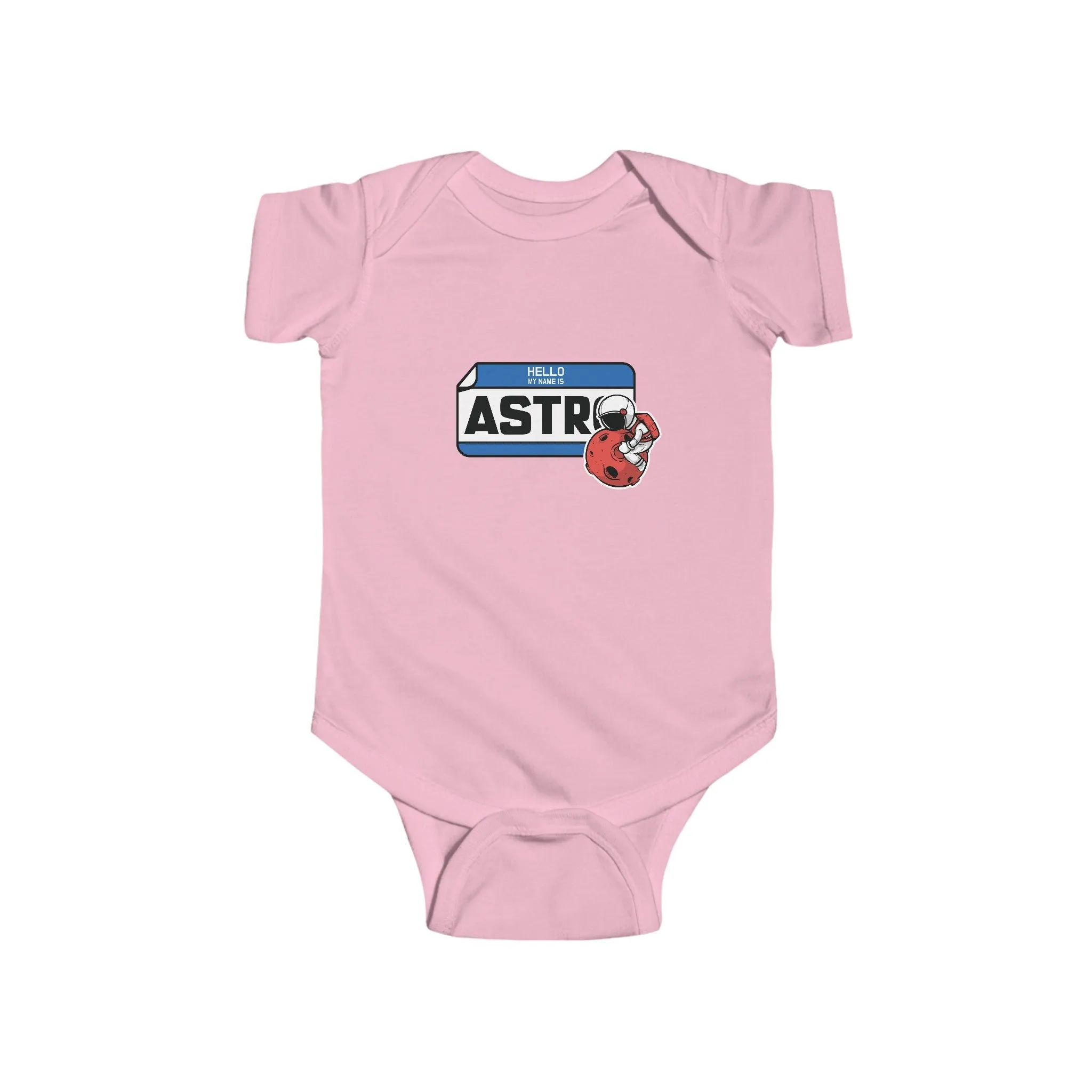 My Name Is Astro Sticker Astronaut Bodysuit