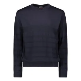 Navy Wool Crewneck Jumper