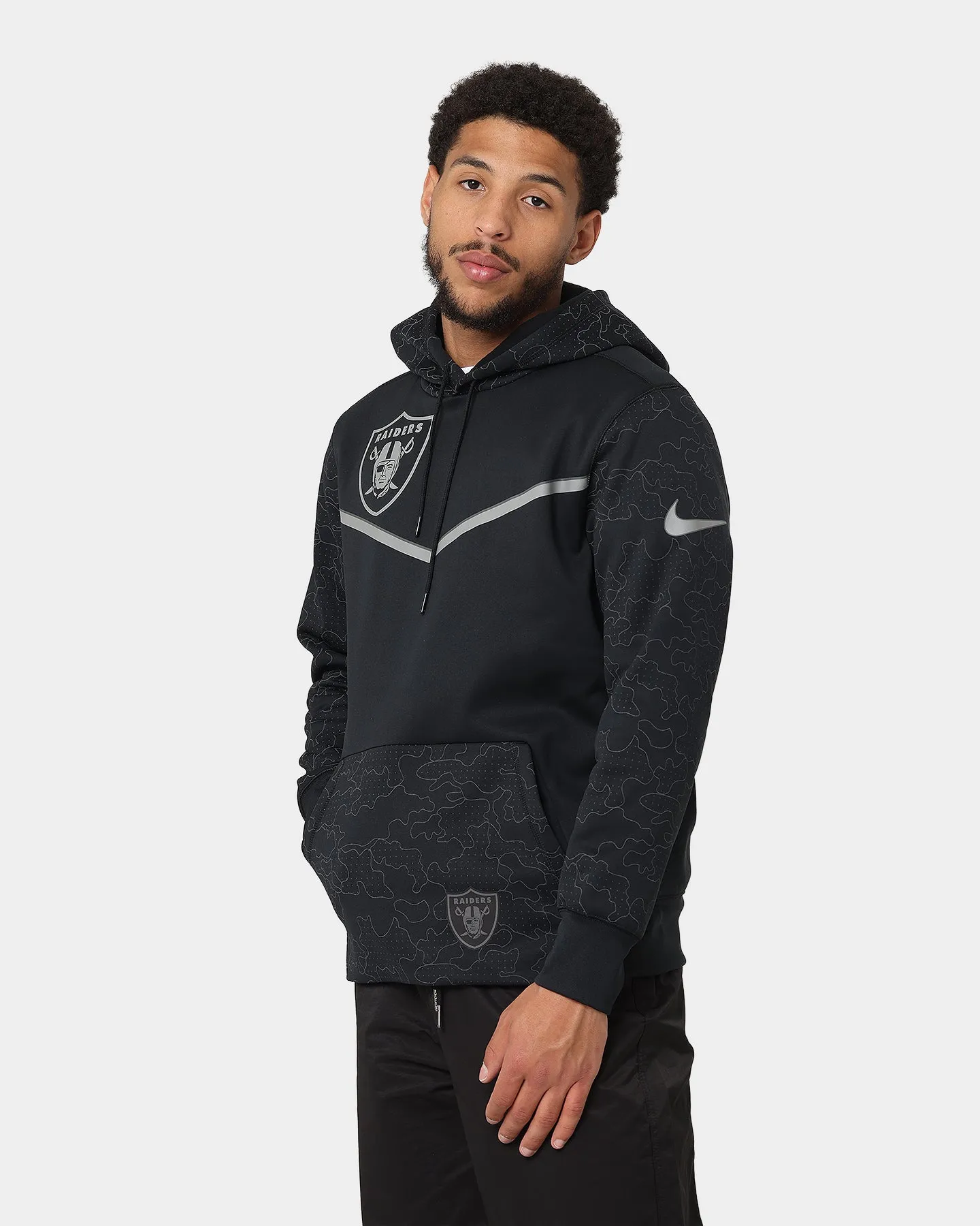 Nike Las Vegas Raiders Reflective Thermal Hoodie Black