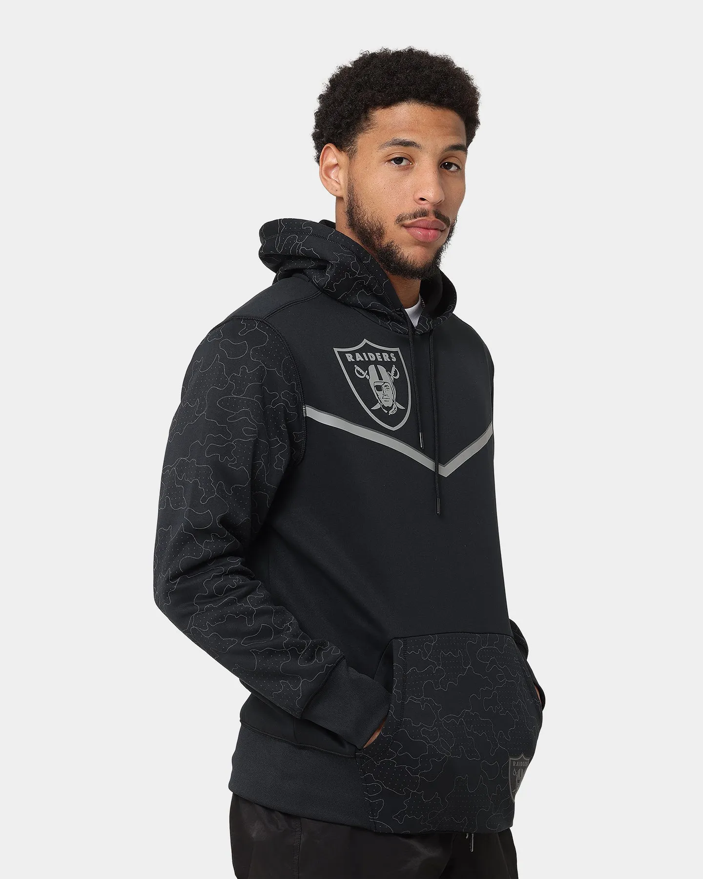 Nike Las Vegas Raiders Reflective Thermal Hoodie Black