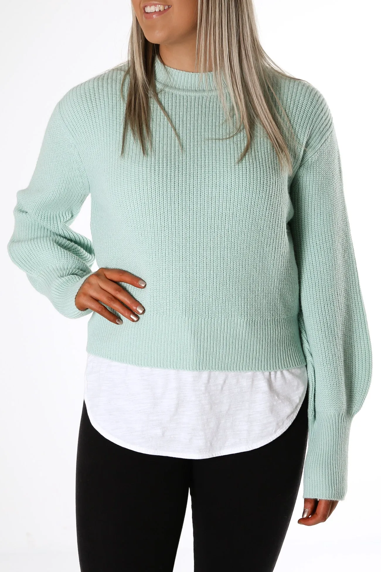 Olivia Knit Sweater Light Green