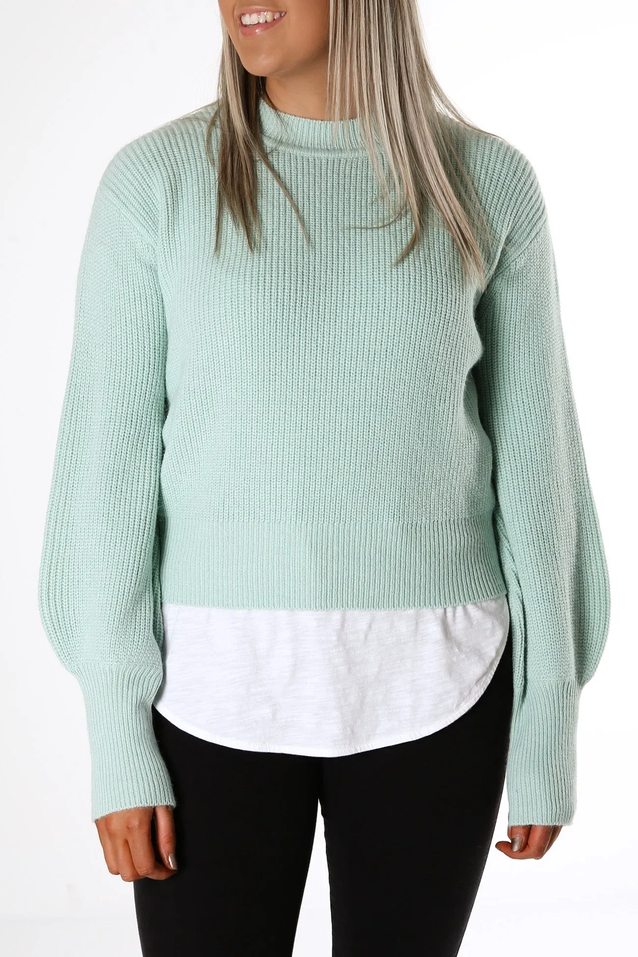 Olivia Knit Sweater Light Green