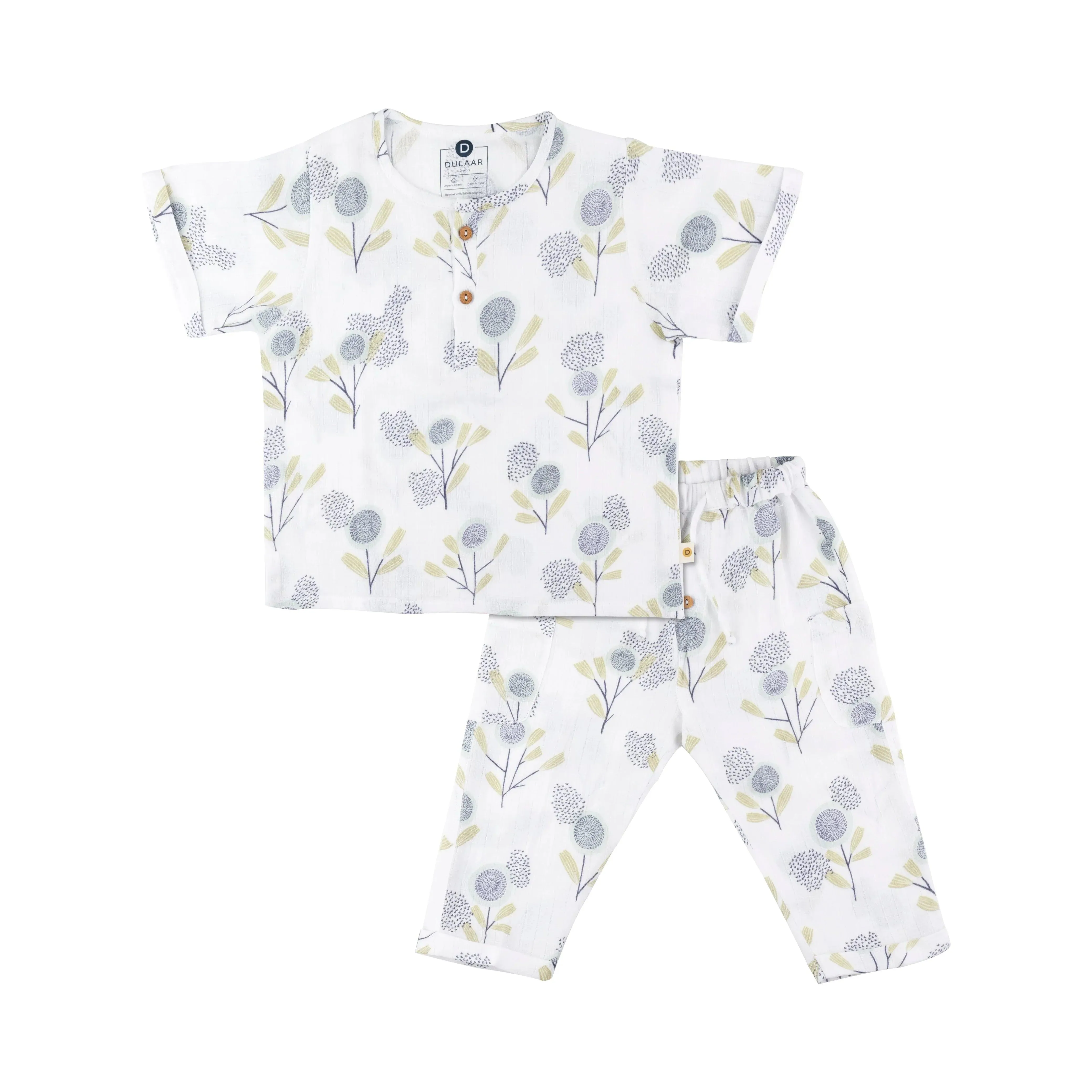 Organic Muslin Joggers Set | Just Lion Around