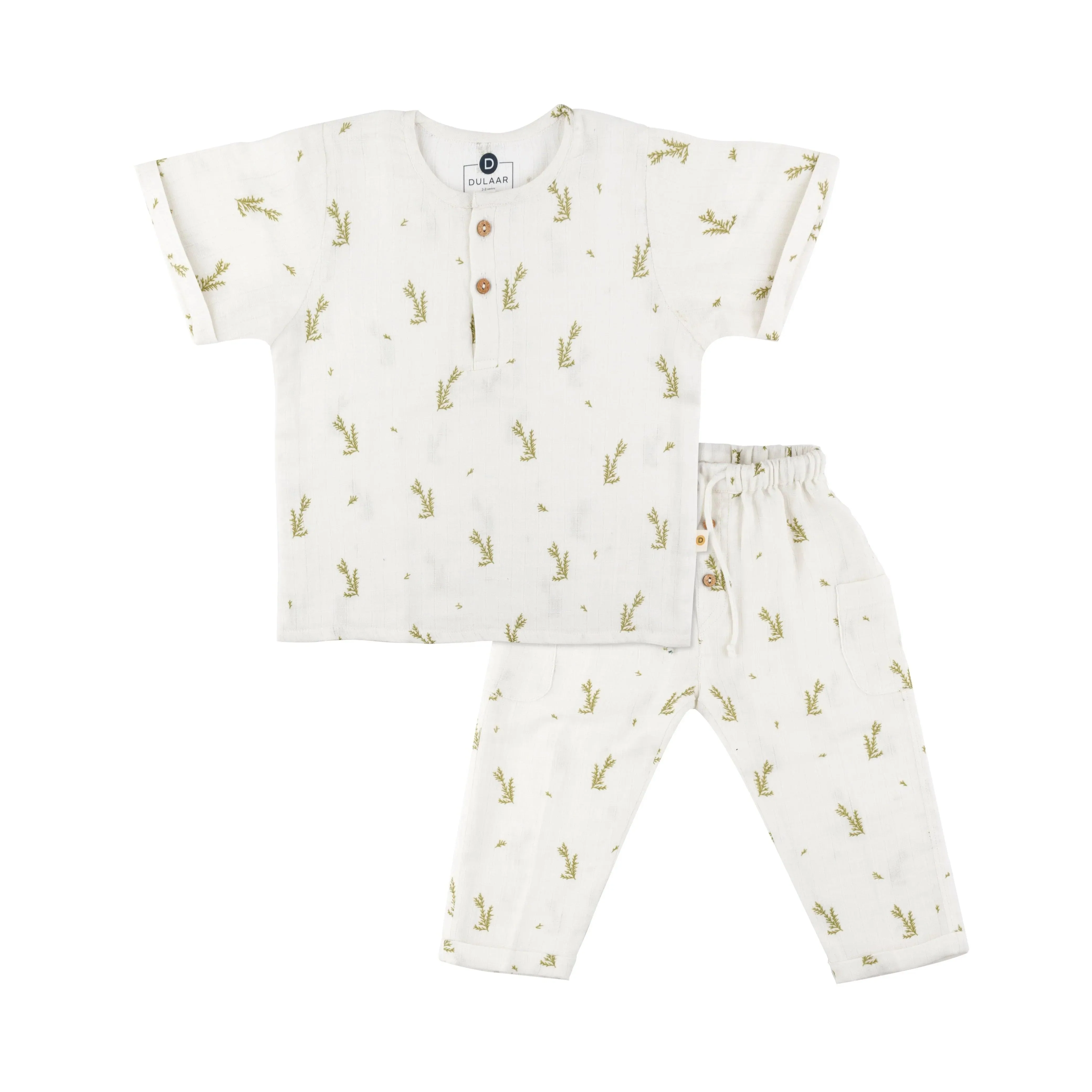 Organic Muslin Joggers Set | Just Lion Around