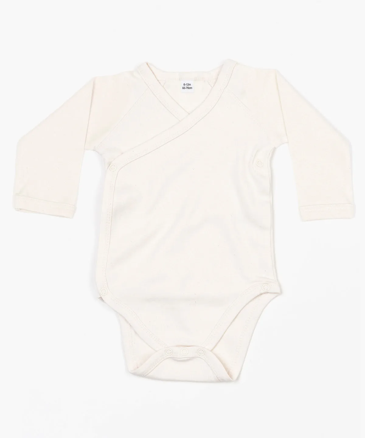 Organic Natural - Baby long sleeve kimono bodysuit