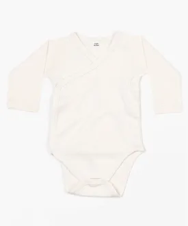 Organic Natural - Baby long sleeve kimono bodysuit