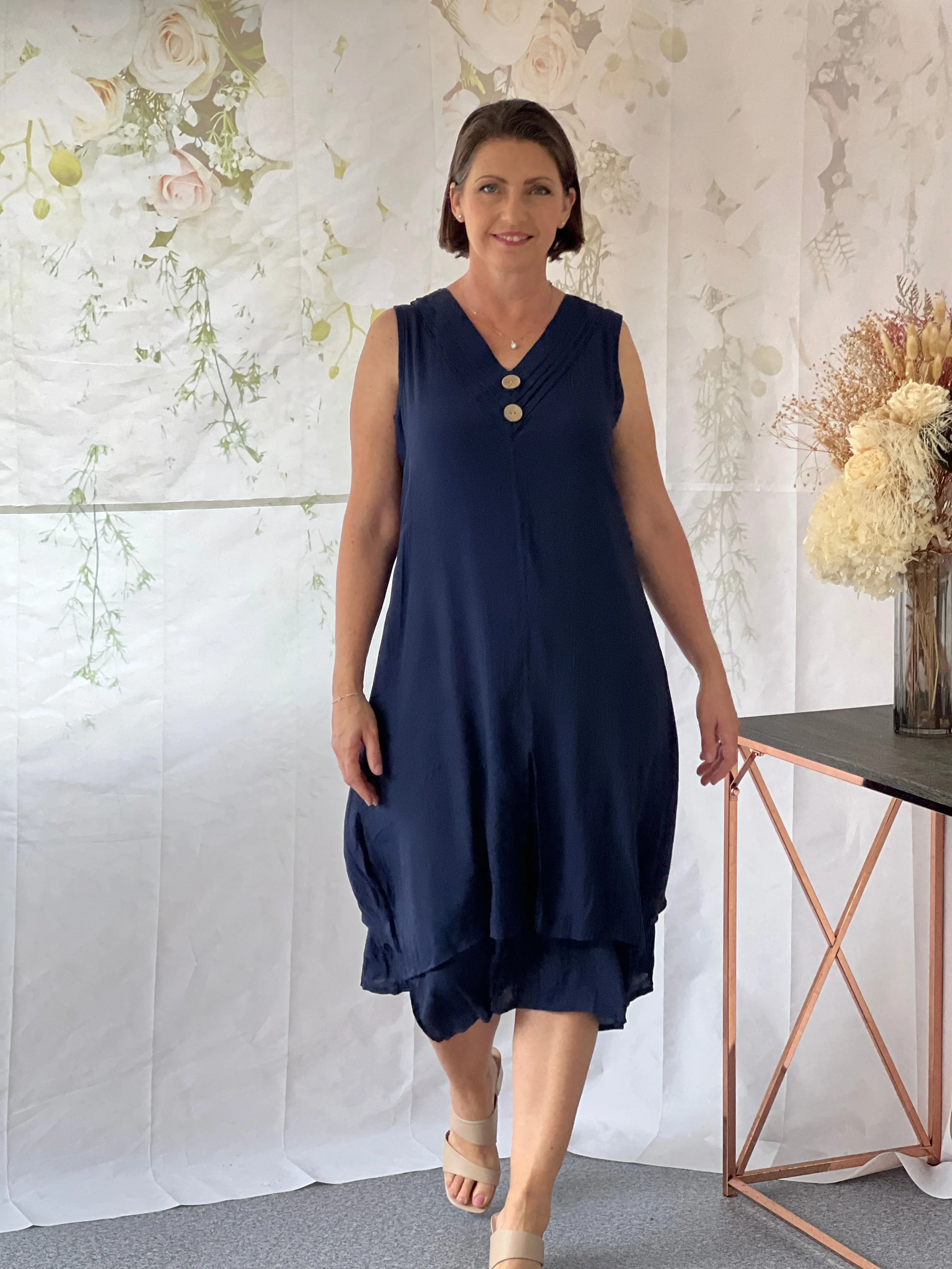 Orlando Navy Layering Dress