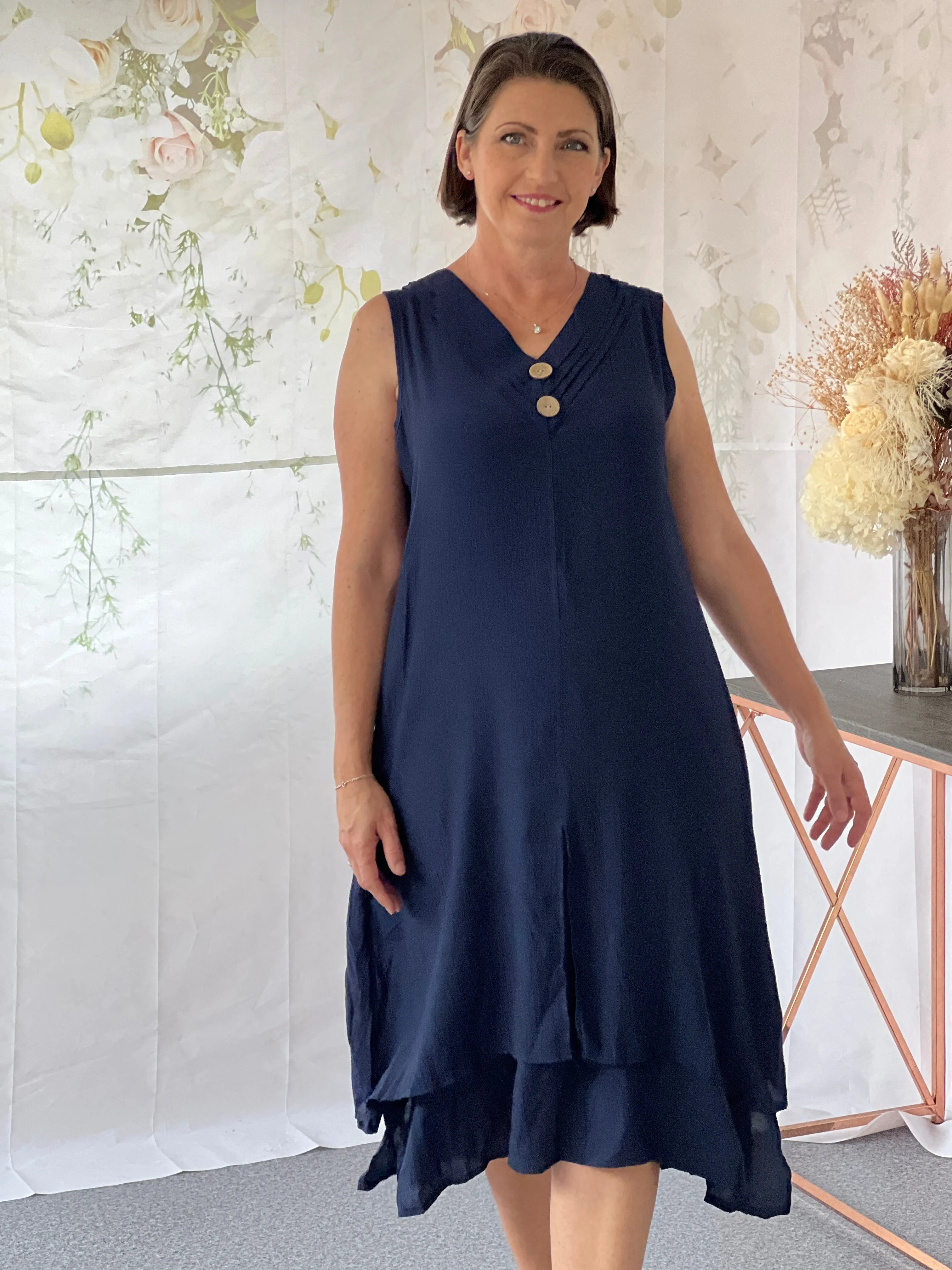 Orlando Navy Layering Dress