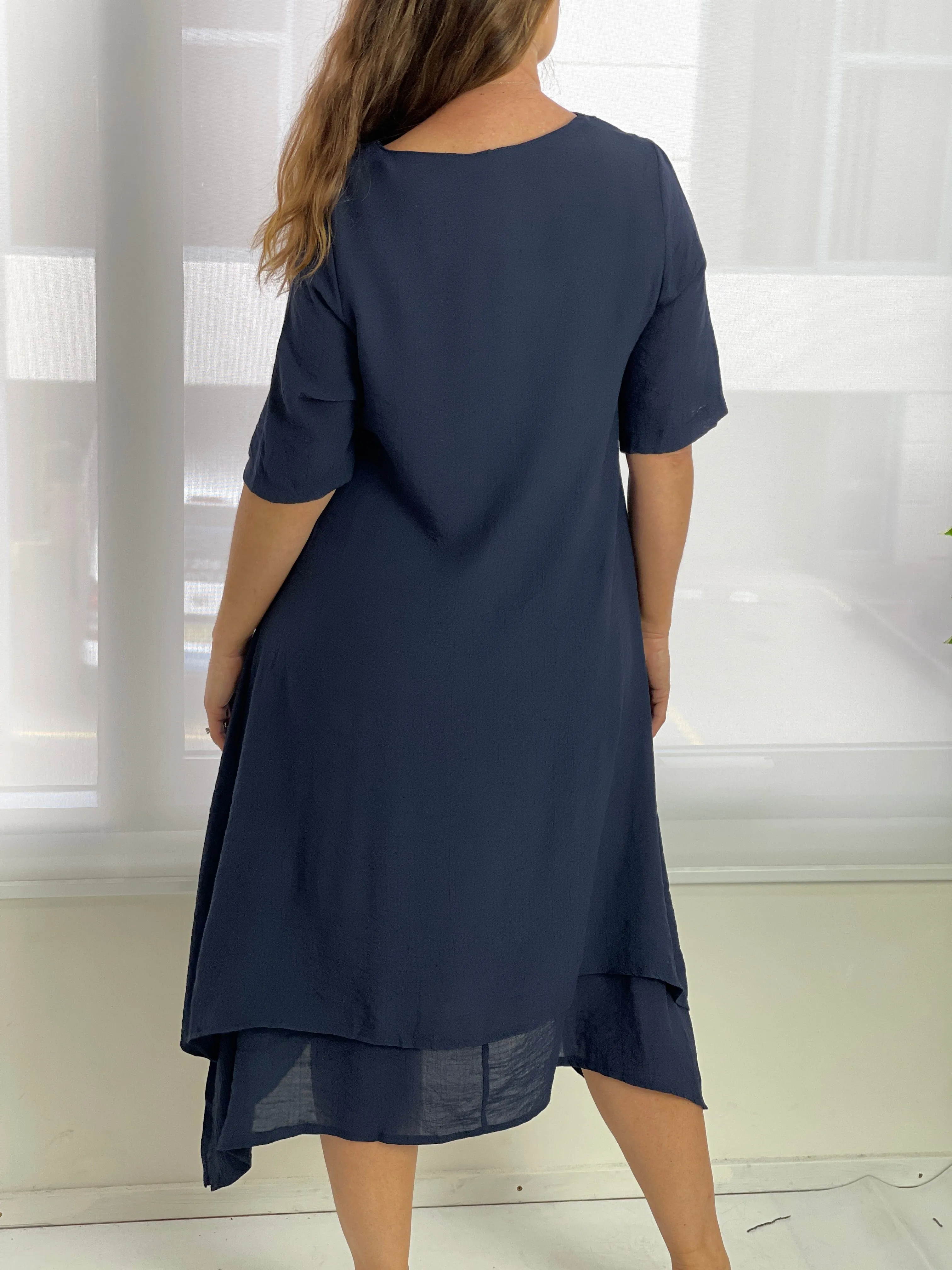 Oxley Navy Layering Dress