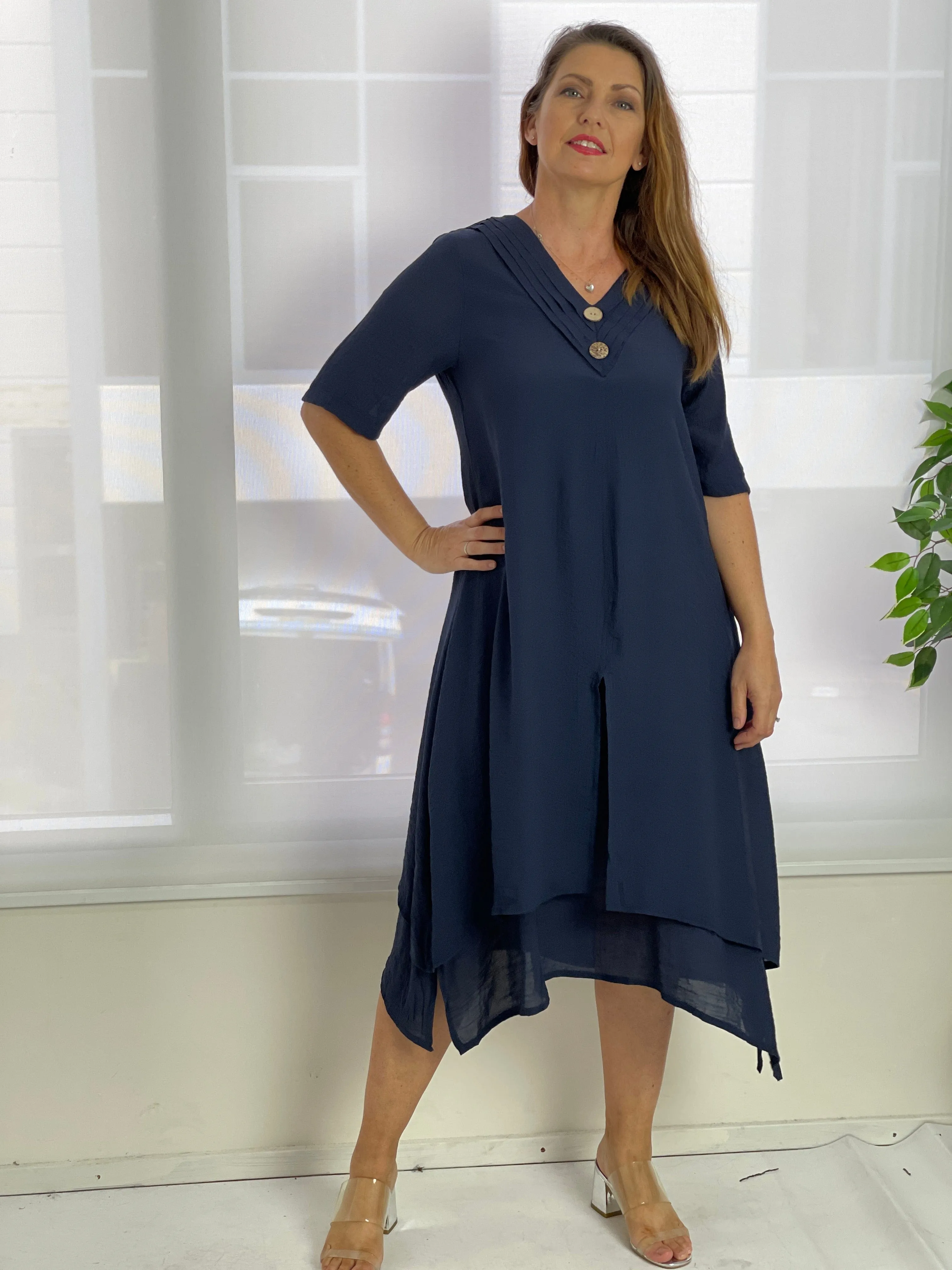 Oxley Navy Layering Dress