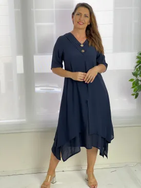 Oxley Navy Layering Dress