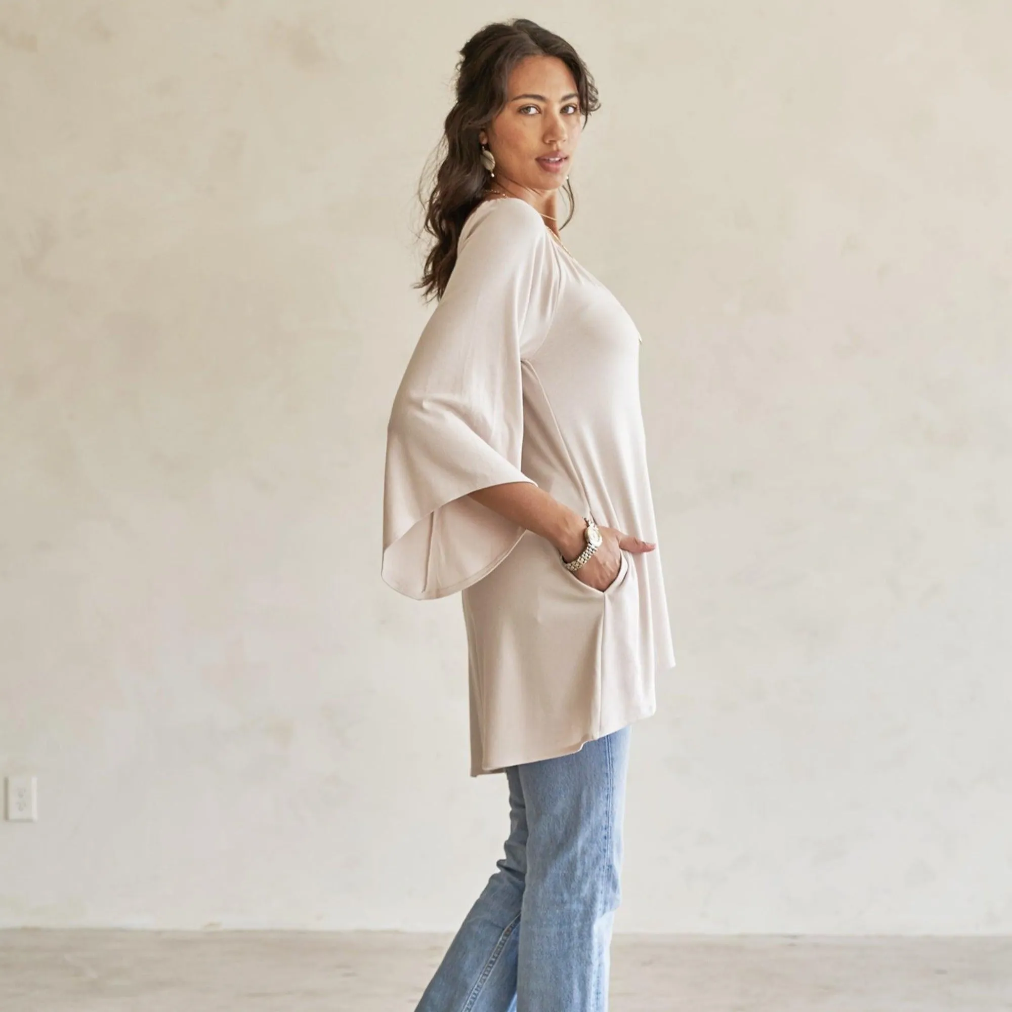 Peyto Raglan Flutter Tunic/Dress