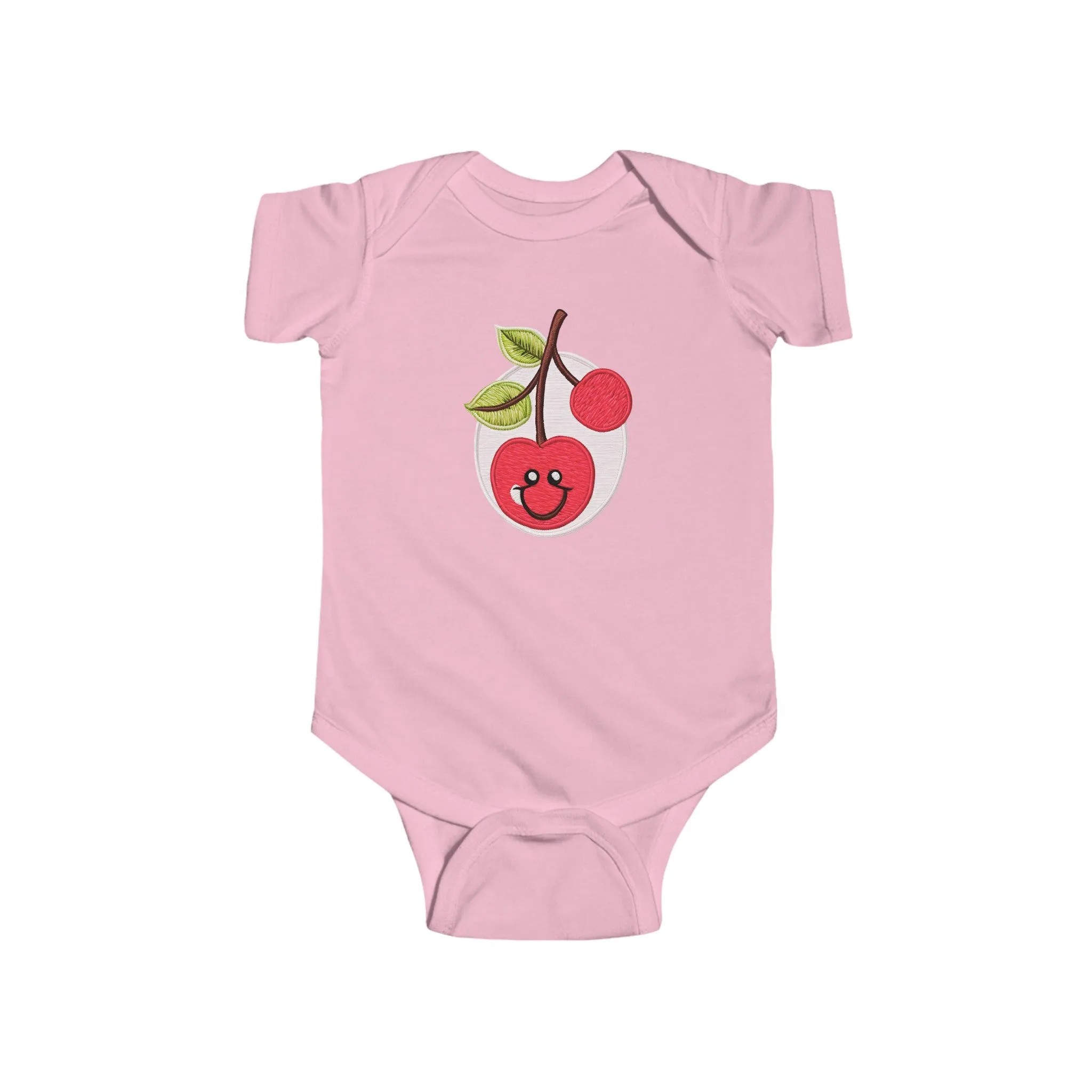 Pink Cherry Infant Fine Jersey Bodysuit