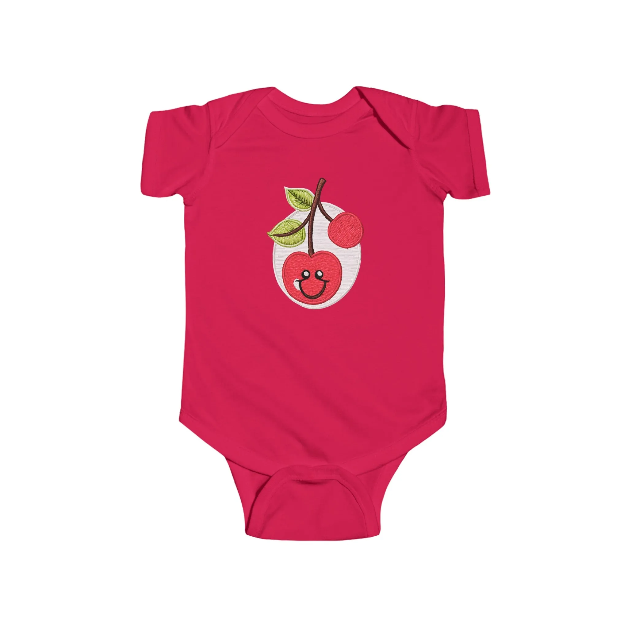 Pink Cherry Infant Fine Jersey Bodysuit