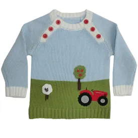 Powell Craft Tractor Crew Neck Jumper