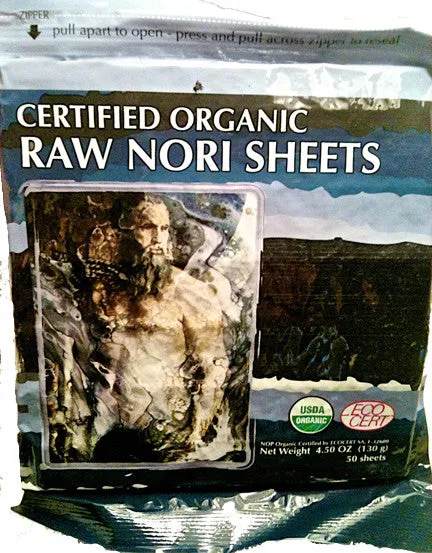 Raw Organic Nori Seaweed Sheets 100 pack