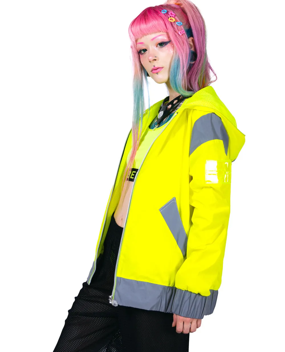 REFLECTIVE CLUB BOMBER JACKET