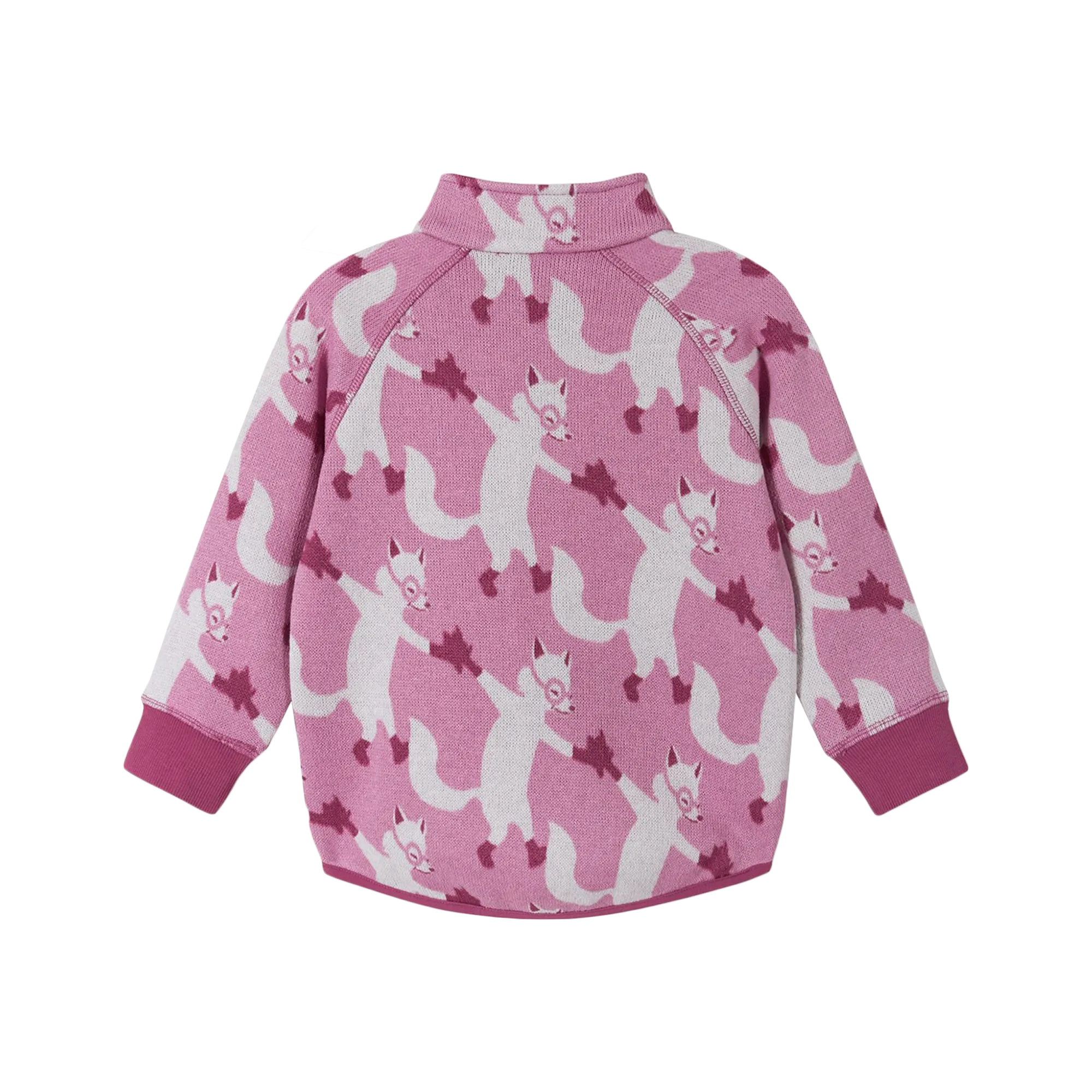 Reima Toddlers' Ornament Moisture-Wicking Fleece Sweater - Mauve Pink